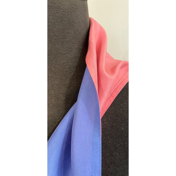Vintage 1970’s Two Sided All Silk Sash/Scarf  Pink Lavender Solid Design 59" x 5 - Picture 7 of 7